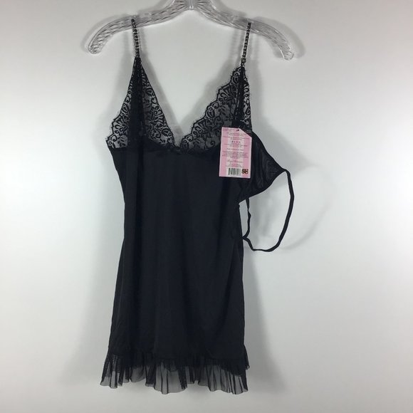 NWT Leg Avenue Women's Black Chemise & Slip 1X/2X - Picture 1 of 3